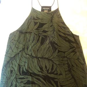 Club Monaco Silk Tank - Tree Frond Design